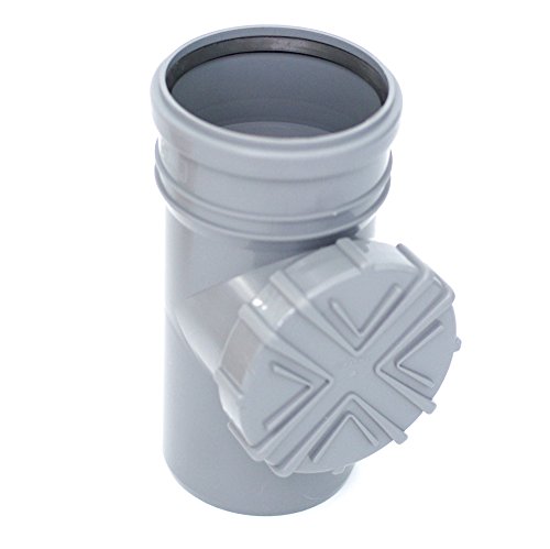 Filtro para tubería de desagüe con recogedor de hojas para tubo KG/HT DN100, diámetro de 110 mm, color gris claro Filtro para tubería de desagüe con recogedor de hojas para tubo KG/HT DN100, diámetro de 110 mm, color gris claro