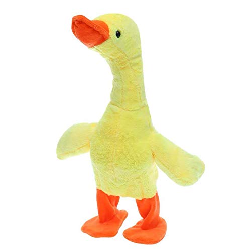 FinWell Duck Toy - The Talking Singing and Walking Duck Electronic Plush Toy Stuffed Animal Interactive Toy Gift for Kids Boys Girls 15.7",Fun for 2,3 Year Old Kids, Baby, Child