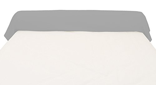 Funda de travesaño 45x205 cm, de algodón, 57 Hilos, SOLEIL D'OCRE Gris