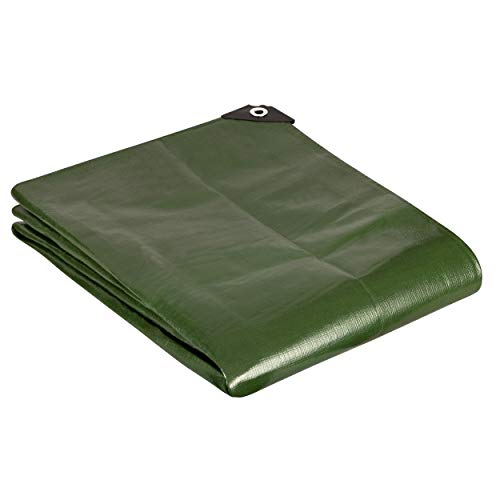 GardenMate 3 m x 6 m 200 g/m2 Lona de protección Premium verde | Funda protectora | Lona impermeable