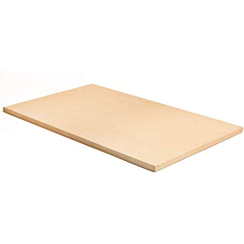 Gmsqj Piedra Rectangular para Pizza De 16"X 12", Piedra para Asar A La Parrilla De Cordierita, Resistencia A Altas Temperaturas, Ideal para Hornos, Parrillas, Barbacoa, Empanadas, Pan De Repostería