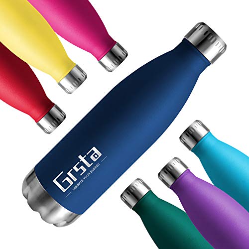 Grsta Botellas De Agua, Botella Agua Acero Inoxidable sin BPA 500ml/Armada Botellas de Frío/Caliente Termo para Niños/Adultos, Adecuada para Al Aire Libre Deportes Camping Y Ciclismo Grsta Botellas De Agua, Botella Agua Acero Inoxidable sin BPA 500ml/Armada Botellas de Frío/Caliente Termo para Niños/Adultos, Adecuada para Al Aire Libre Deportes Camping Y Ciclismo