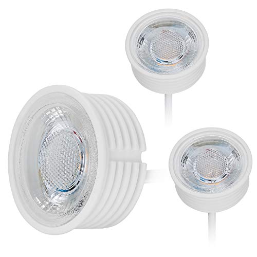 HCFEI Lote de 3 módulos LED (GU10, 230 V, 38°, 22 mm, cerámica, 4000 K, reproducción cromática extremadamente alta, Ra >85)