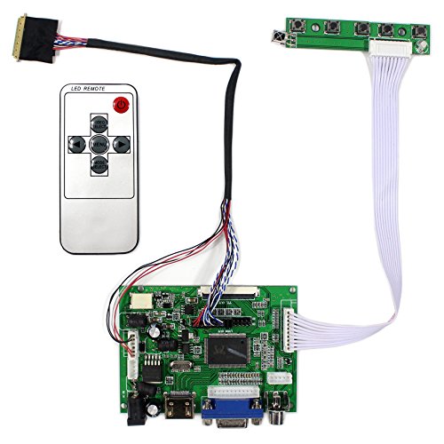 HDMI + VGA + 2AV de entrada LCD de la placa del controlador para LP101WX1 HSD101PWW1 7 ~ 10.1 "1280x800 Panel LCD