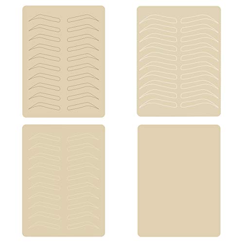 Healifty 4 Hojas de Práctica de Maquillaje Permanente de Piel de Látex para Suministros de Microblading de Tatuaje de Cejas Healifty 4 Hojas de Práctica de Maquillaje Permanente de Piel de Látex para Suministros de Microblading de Tatuaje de Cejas