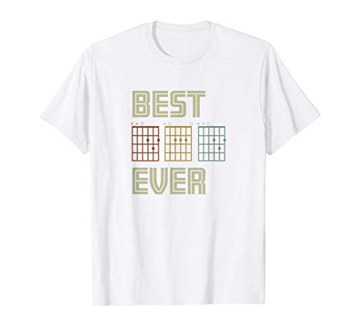 Hombre Dad Guitar Chord Shirt El mejor papá del día del padre Camiseta Hombre Dad Guitar Chord Shirt El mejor papá del día del padre Camiseta