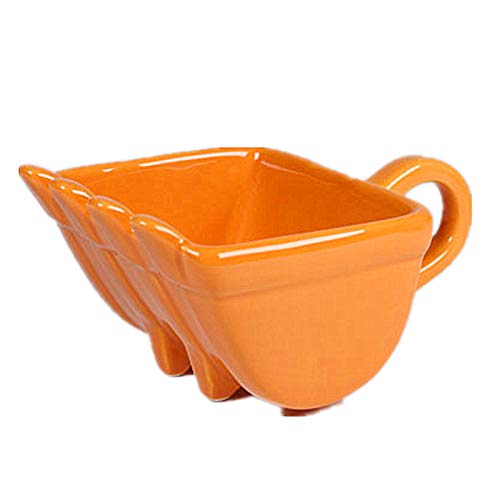HRDZ Excavadora Taza de café de cerámica Taza de Cubo de una Sola manija Taza de Pastel Amarilla Regalo Artículos de Cocina para el hogar