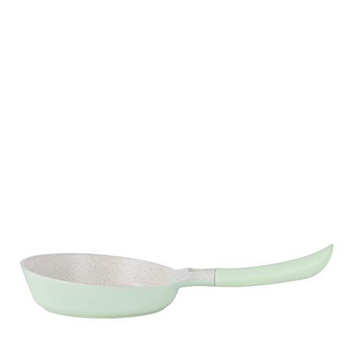 IKOHS Pan - Sartén de Aluminio, Recubrimiento Antiadherente, para Todo Tipos de Cocinas Incluido Inducción, Libres de PDFE y PFOA, Diseño Retro, Asa de Baquelita (Verde, 20_cm)