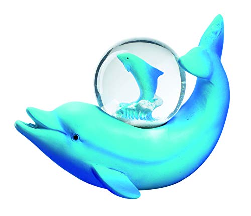 impexit - Figura decorativa de delfín con bola de resina (7/9 cm)