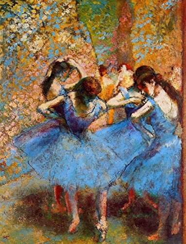 Impresión sobre lienzo – Canvas – Edgar Degas – Bailarinas en azul – (1890 aprox) – 50 x 70 cm – Sin Marco