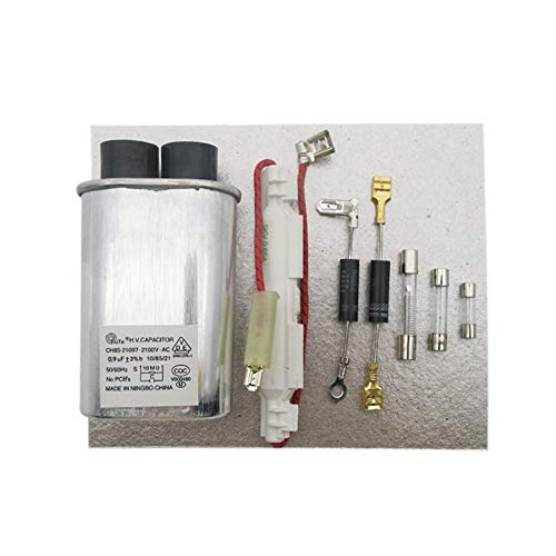 JAP768 8 unids Microondas estándar Horno de Alto Voltaje Condensador de fusibles de Alto Voltaje bidireccional Diodo de Alta tensión Mica Hoja Accesorios Piezas JAP768 8 unids Microondas estándar Horno de Alto Voltaje Condensador de fusibles de Alto Voltaje bidireccional Diodo de Alta tensión Mica Hoja Accesorios Piezas