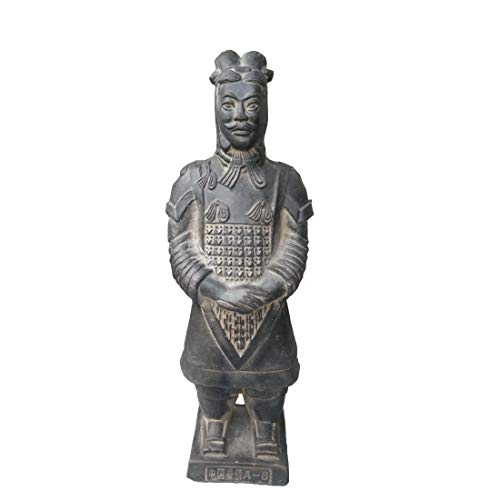 Ji Xin Yu Guerreros de Terracota, Antigua dinastía Qin Guerreros de Terracota y Caballos Escultura Pantalla de Escritorio for el hogar Decoración de Regalo de 8.5 Pulgadas (Color : General)