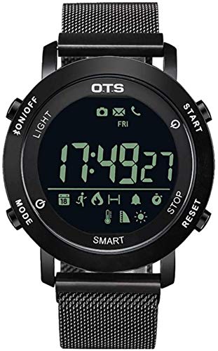 JSL Reloj digital resistente al agua multifunción Bluetooth Smart Watch Hombres s Militar medición de altitud monitoreo del sueño Información Recordatorio Función