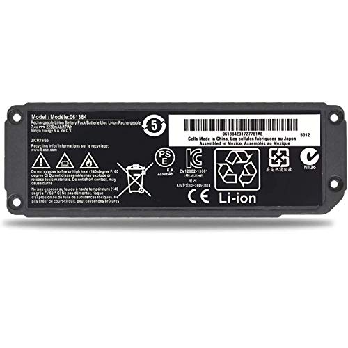 K KYUER 7.4V 2230mAh 17Wh 061384 061385 061386 063404 063287 Speaker Batería para Bose Soundlink Mini One/Mini I/Mini 1 Bluetooth Wireless Speaker Bocina Bluetooth Altavoz Inalámbrico Battery