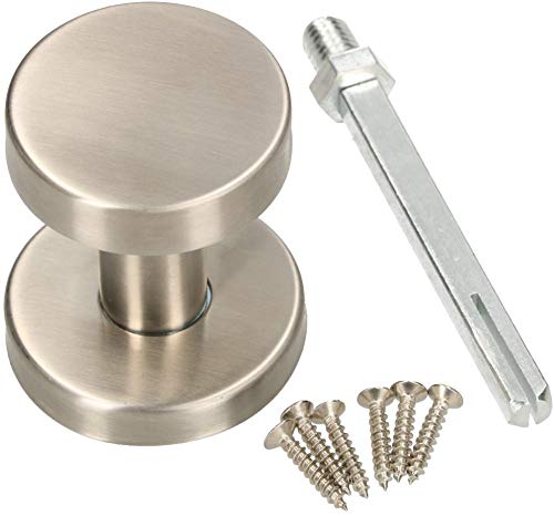 KOTARBAU Pomo para puerta de acero inoxidable, no giratorio, pomo esférico, forma cilíndrica, manilla de puerta, manilla de puerta, manilla de puerta, manilla de puerta mate, roseta universal KOTARBAU Pomo para puerta de acero inoxidable, no giratorio, pomo esférico, forma cilíndrica, manilla de puerta, manilla de puerta, manilla de puerta, manilla de puerta mate, roseta universal