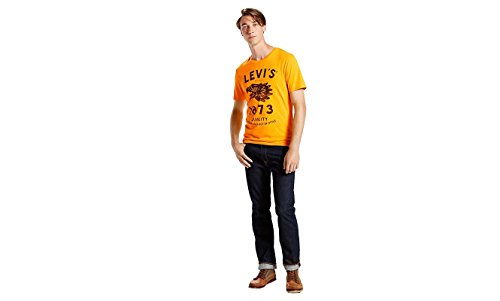 Levi's Camiseta de media manga para hombre, color amarillo, talla S, M, L, XL, XXL, art. 22491-0046 amarillo L