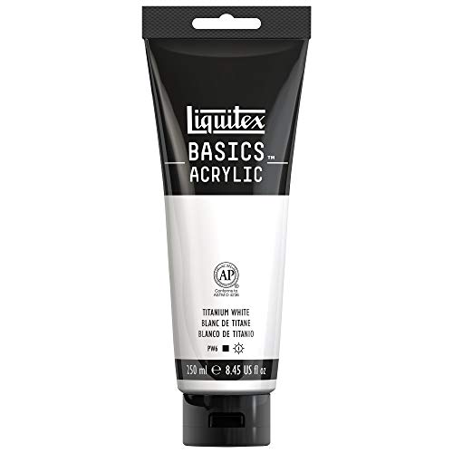 Liquitex Basics - Tubo De Pintura Acrílica , Blanco De Titanio, 250 Ml Liquitex Basics - Tubo De Pintura Acrílica , Blanco De Titanio, 250 Ml