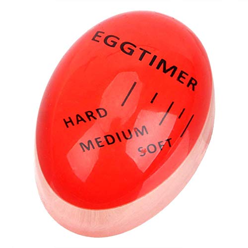 Magic Egg Timer Temporizador de Cocina Temporizador Herramientas de Cocina para Huevos Reutilizables Huevos Que cambian de Color Control del Temporizador Huevos Duros Suaves (Naranja)