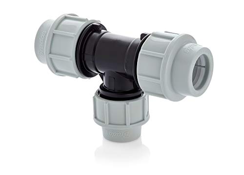 MDPE - Conector de tubería de agua (32 x 32 mm x 32 mm)
