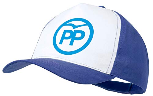 MERCHANDMANIA Gorra Azul Logo Partido Popular Color Cap