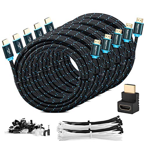 MutecPower 5 Piezas 3m Cable HDMI 2.0 - Cable de Alta Velocidad con Ethernet Soportes Ultra HD 3D 4Kx2K/60HZ y 2160p/Full HD 1080p - 30 AWG - ARC/CEC - Cable Triple blindado - 3 Metros Negro MutecPower 5 Piezas 3m Cable HDMI 2.0 - Cable de Alta Velocidad con Ethernet Soportes Ultra HD 3D 4Kx2K/60HZ y 2160p/Full HD 1080p - 30 AWG - ARC/CEC - Cable Triple blindado - 3 Metros Negro