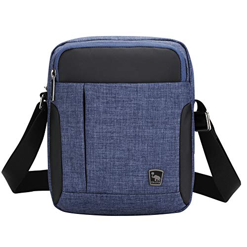 OIWAS Bandolera Hombre Pequeña Bolsa de Viaje Mariconeras para Hombres Bolso Joven Bandolera para Trabajo y Escuela Azul Oscuro OIWAS Bandolera Hombre Pequeña Bolsa de Viaje Mariconeras para Hombres Bolso Joven Bandolera para Trabajo y Escuela Azul Oscuro