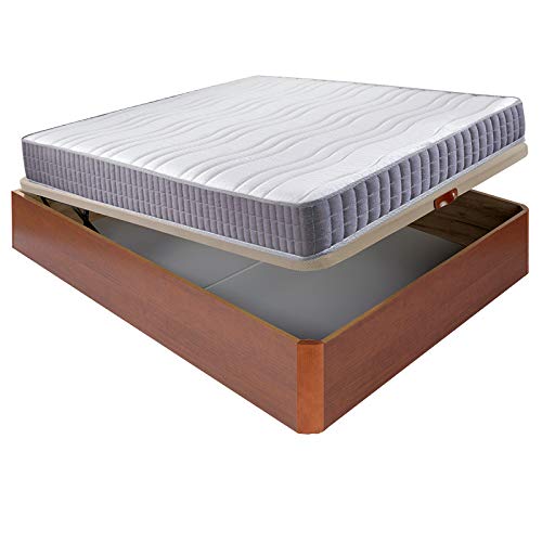 Pack Colchón Viscoline + Abatible Madera - Cerezo, 105x190cm Pack Colchón Viscoline + Abatible Madera - Cerezo, 105x190cm