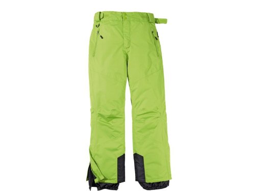 Pantalones de esquí y snowboard para hombre que repelen el agua y la suciedad gracias a su tejido Bionic Finish, color verde, tamaño 50