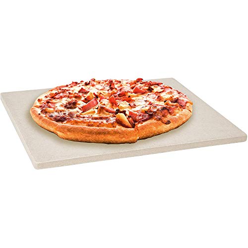 Piedra para Pizza (26 X 28 Cm), Molde para Pizza Rectangular/Piedra para Hornear para Parrilla, Horno, Barbacoa, Cordierita Resistente A Los Golpes Térmicos Gruesos De 12 Mm De Pulgada