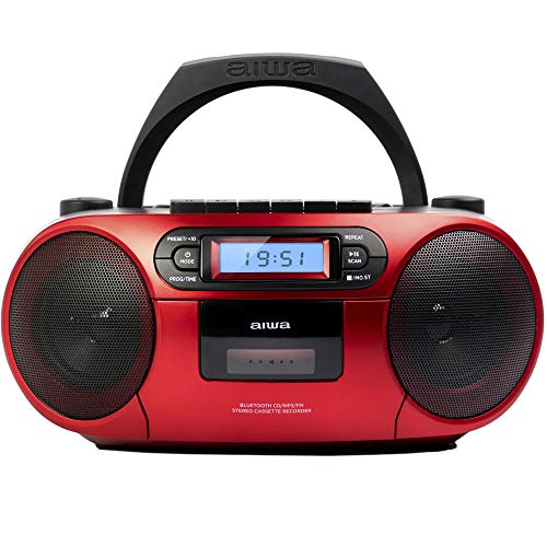 Radio Cassette Portátil AIWA BBTC-550, Bluetooth, CD, USB