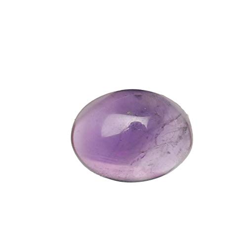 Real Gems Piedra Preciosa Suelta de Amatista con cabujón Ovalado Natural de 9 mm, Piedra de 2,00 Quilates con certificación EGL de Amatista Violeta