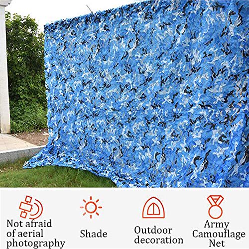 Redes de Camuflaje Marino,Red camuflaje militar,red de sombra al aire libre en verano,fotografía de piscina,observación de aves,red decorativa azul interior,2x3/3x4/3x5/4x4/4x5/4x6/5x5/5x6/6x6 metro