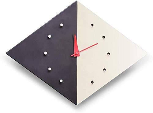 Reloj de pared para el hogar, nórdico, creativo, reloj de pared, kite cuadrado, reloj de pared decorativo con colgante de diamante, reloj silencioso, 55 cm x 41 cm x 10 cm