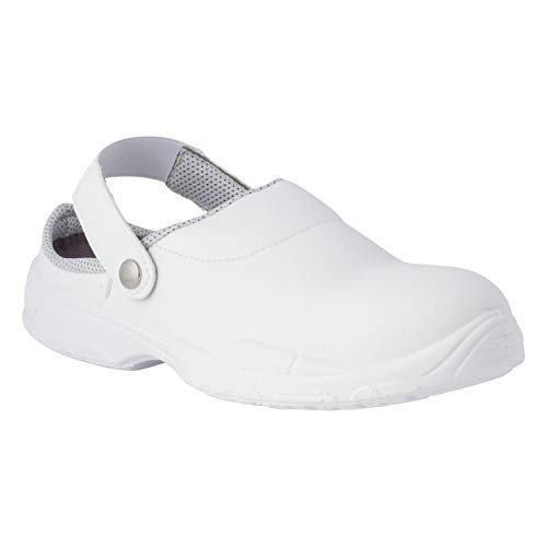REPOSA Medical Zuecos Sanitarios, Zuecos de Trabajo con Puntera, Parte Superior de Microfibra, Zapatos Sanitarios, Plantilla extraíble, Plantilla anatómica, Suela de PU REPOSA Medical Zuecos Sanitarios, Zuecos de Trabajo con Puntera, Parte Superior de Microfibra, Zapatos Sanitarios, Plantilla extraíble, Plantilla anatómica, Suela de PU