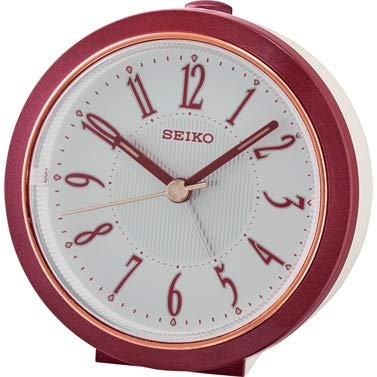 Seiko QHE180R - Despertador de noche con barrido silencioso de segunda mano