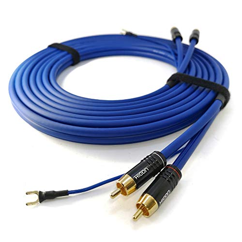 Selected Cable SC81-K3-1500 - Cable RCA (15 m, apantallado, 2 x 0,35 mm², conector RCA dorado)