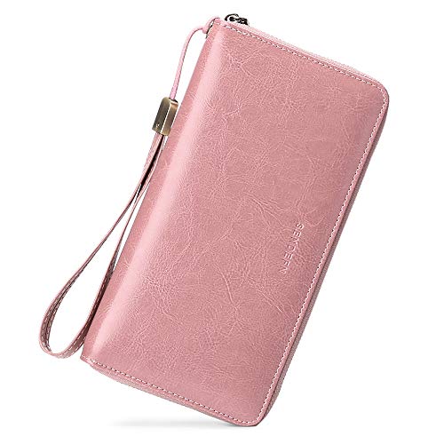 SENDEFN Monederos Mujer Cartera de Mujer de Gran Capacidad de Cuero de Mujer con RFID Bloqueo Cartera de Piel con Cremallera Largo de para Mujer con 17 Ranuras para Tarjetas SENDEFN Monederos Mujer Cartera de Mujer de Gran Capacidad de Cuero de Mujer con RFID Bloqueo Cartera de Piel con Cremallera Largo de para Mujer con 17 Ranuras para Tarjetas