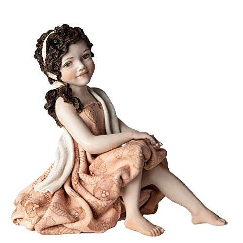Sibania – Estatua de porcelana Hana – Edición limitada – Elegante decoración artesanal artesanal clásica Vicentina – Fabricado en Italia