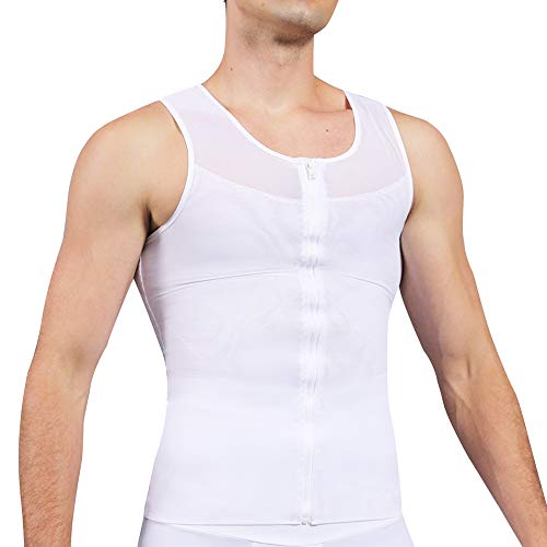 SLIMBELLE® Chaleco de compresión para Hombres con Cremallera Camiseta de Adelgazamiento Body Shaper