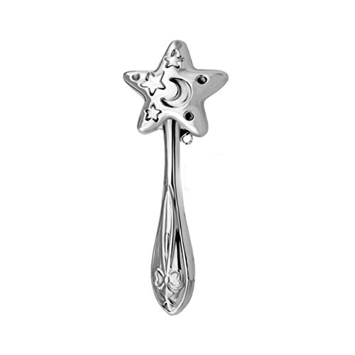 SONAJERO de plata de primera Ley, en forma de estrella. SONAJERO de plata de primera Ley, en forma de estrella.