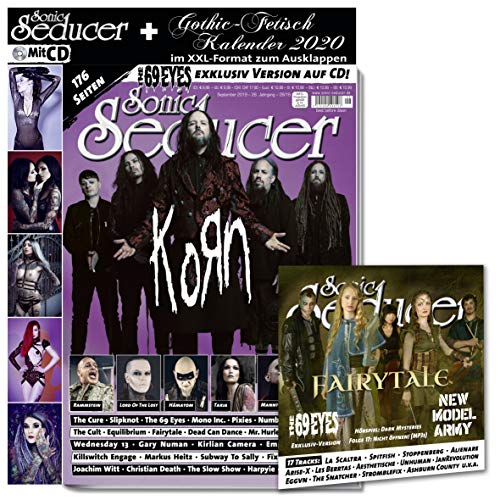 Sonic Seducer 09-2019 + Korn Titelstory + Gothic-Fetisch Kalender 2020 + 17-Track-CD mit New Model Army und exklusiver Song-Version von The 69 Eyes