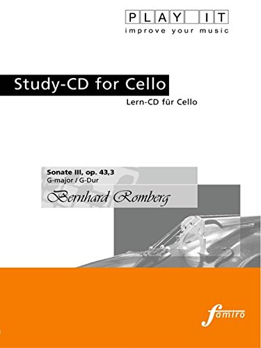 Study-CD for Cello - Sonate III Op.43,3 G-Dur
