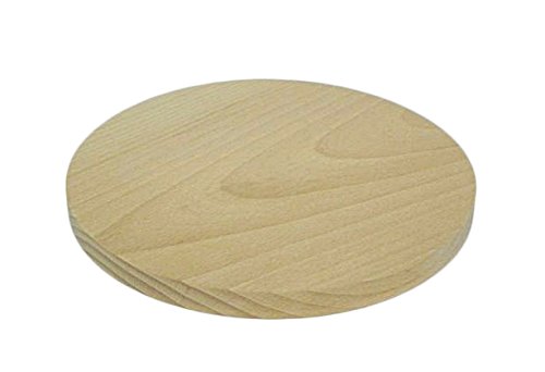 Tabla de cortar circular de madera de 20 cm para cocina de madera maciza redonda