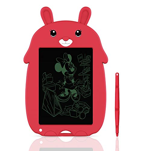 Tableta de Escritura LCD Tablero de Escritura y Dibujo Electrónico de 8,5 Pulgadas- Regalo para Niños (Red)