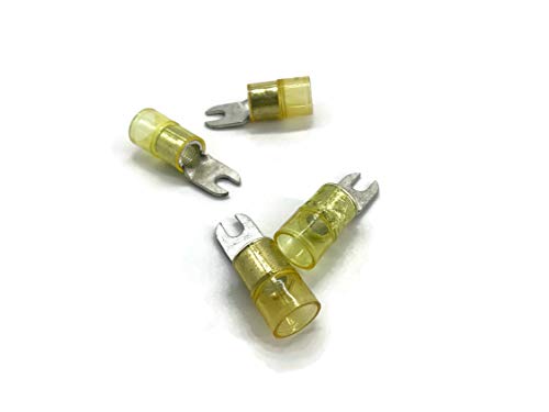 terminal de cable en horquilla 16mm2 a 25mm2 M5 aislado 4x anillo ojal de presión ojal amarillo