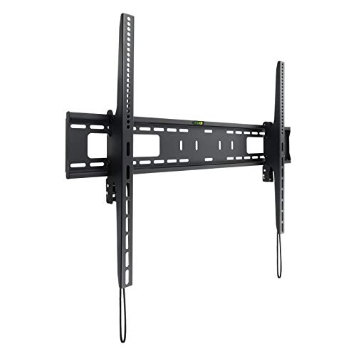 TooQ LP42100T-B - Soporte Fijo de Pared para Monitor/TV/LED de 60" a 100", hasta 75kg de Peso, Distancia a la Pared 85mm, inclinación -10/+5º,Ultra Delgado, Formato VESA hasta 900x600, Negro