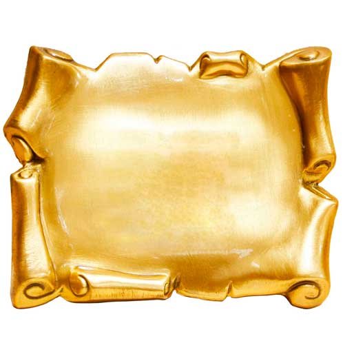 Trofeos Cadenas | Placa Cementerio: Pergamino Relieve de Latón con Acabado en Bronce 20 x 15 cm (SIN GRABACIÓN) Trofeos Cadenas | Placa Cementerio: Pergamino Relieve de Latón con Acabado en Bronce 20 x 15 cm (SIN GRABACIÓN)