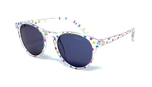 VENICE EYEWEAR OCCHIALI Gafas de sol Polarizadas para niño o niña - protección 100% UV400 - Disponible en varios colores (Transparente - Fiesta)
