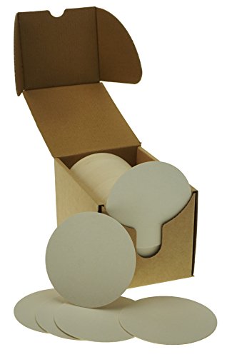 ZEZAZU Posavasos redondos de papel blanco pesado de 9 cm (caja de 125) para bebidas, proyectos de manualidades, papel de prensa, diseños de azulejos zen y mini tablero de arte