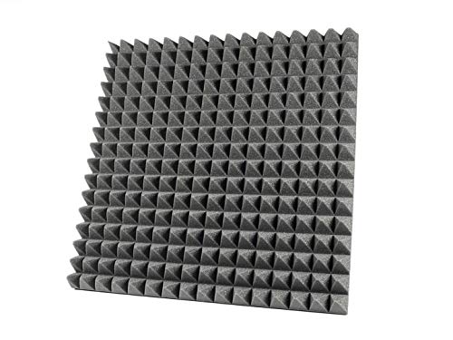 6(ud) Paneles de Espuma Acustica Piramidal. Medidas 595 x 595 x 50 mm. EliAcoustic Piramidal 50 para insonorizacion